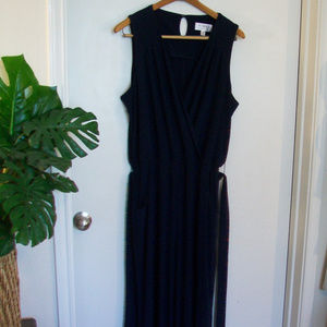 Nikki Poulos P2X Navy Sleeveless Wide Leg Jumpsuit